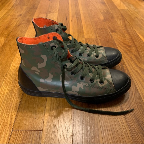 Camo Chuck Taylor Rain Boots Waterproof 